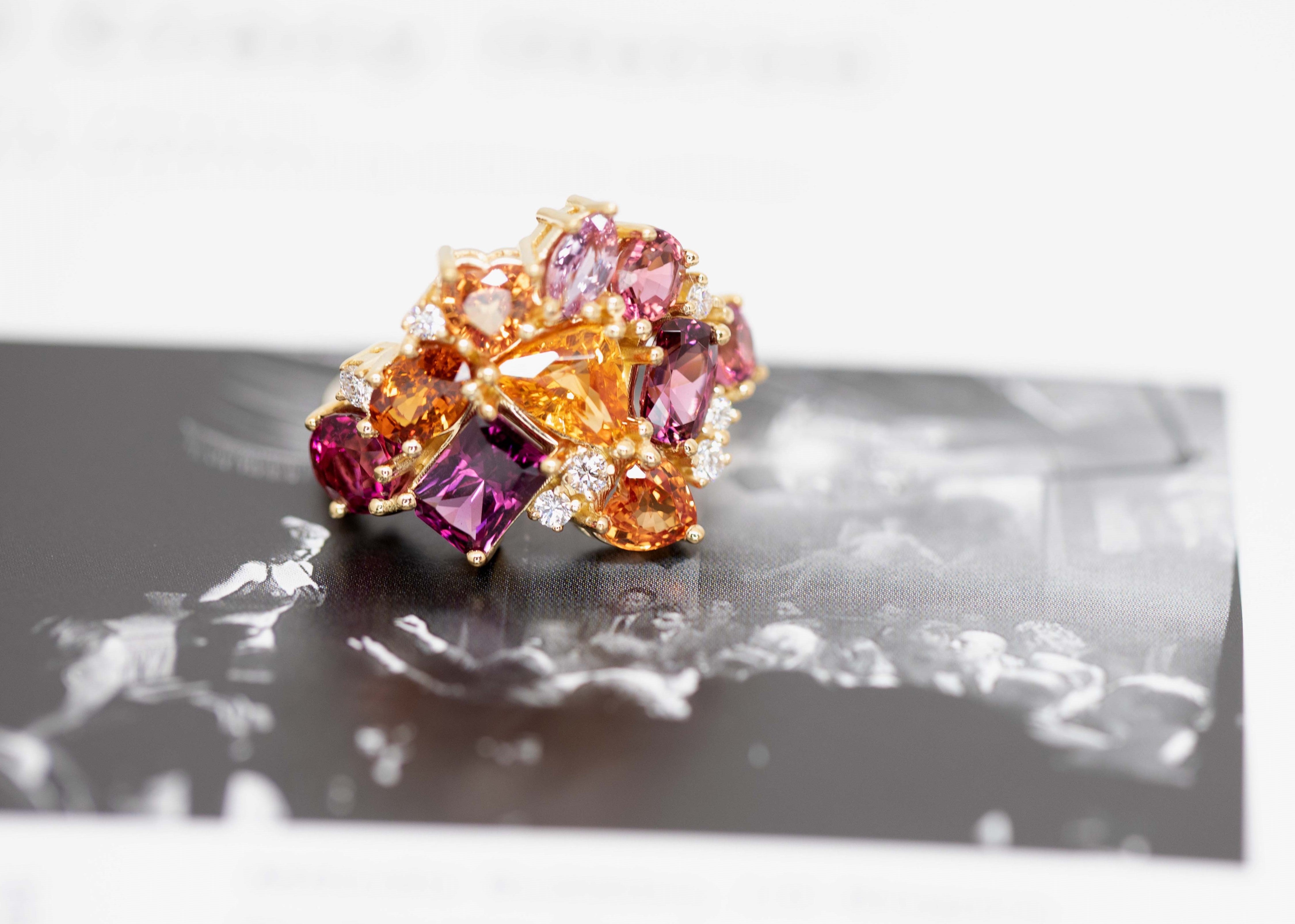 Custom Made Fine Jewelry Colored Gems Montreal Bena Jewelry Designer