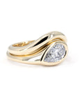 FLUID BEZEL PEAR SHAPE DIAMOND | Yellow Gold