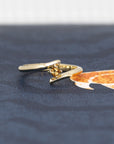 Golden Sapphire Yellow Gold Kink Ring