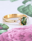 GREEN SAPPHIRE DESIR RING | Yellow Gold