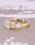 ASSCHER CUT, BAGUETTE, EMERALD DIAMOND | Yellow Gold
