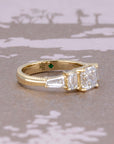 ASSCHER CUT, BAGUETTE, EMERALD DIAMOND | Yellow Gold