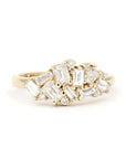 AVALANCHE BAGUETTE EMERALD & RADIANT DIAMOND | Yellow Gold Ring