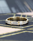BAGUETTE DIAMOND BAND | Yellow Gold