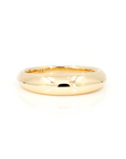 DOMED MEN WEDDING BAND | Gold Ring