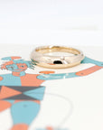DOMED MEN WEDDING BAND | Gold Ring