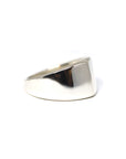 Side view of Lump Ring in White Gold – A modern and edgy designer ring with smooth lines and a sculptural shape.