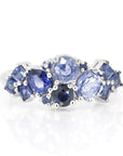 AVALANCHE BLUE SAPPHIRE | White Gold Ring