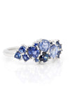 AVALANCHE BLUE SAPPHIRE | White Gold Ring