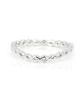 Twisted Braided Wedding Platinium Band