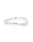 Twisted Braided Wedding Platinium Band