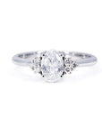 CLASSIC DESIR OVAL SHAPE DIAMOND | White Gold