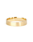 4 MM | CLASSIC MATTE WEDDING BAND | Gold Ring