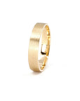 4 MM | CLASSIC MATTE WEDDING BAND | Gold Ring