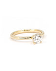 Round diamond classic engagement ring.