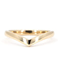 CURVED LARGE WEDDING BAND | Yellow Gold