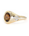 BROWN TOURMALINE SIGNET RING | Yellow Gold