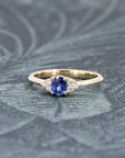 DESIR ROYAL BLUE SAPPHIRE & DIAMOND | Yellow Gold Ring