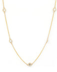 DIAMOND NECKLACE BEZEL SET DIAMOND | Yellow Gold