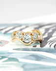 DIAMOND TRILOGY WAVE | Yellow Gold