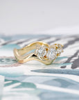 DIAMOND TRILOGY WAVE | Yellow Gold