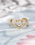 DIAMOND TRILOGY WAVE | Yellow Gold