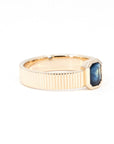 RADIANT SAPPHIRE BOLD RING | Yellow Gold