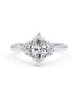 MARQUISE DIAMOND & HALO | White Gold