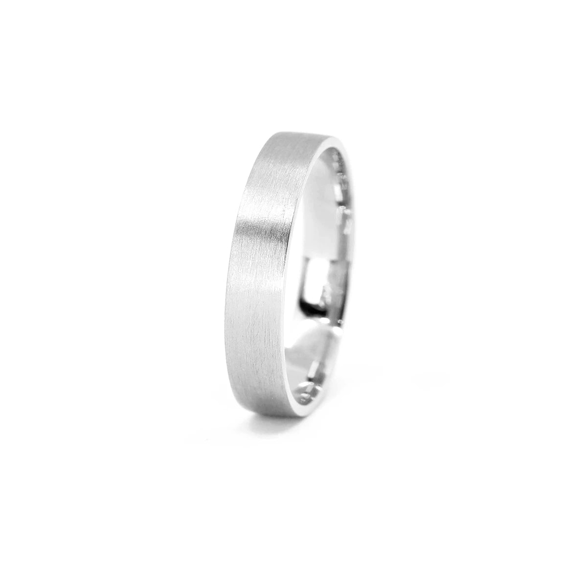 4 MM | CLASSIC MATTE WEDDING BAND | Gold Ring