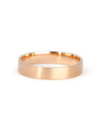 4 MM | CLASSIC MATTE WEDDING BAND | Gold Ring