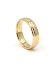 Evergold Wedding Band in solid gold, handcrafted by Bena Jewelry in Montreal – A men's wedding ring with a classic yet modern design.