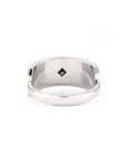 MOSAIQUE TEAL & WHITE DIAMOND| White Gold
