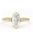 MOVAL DIAMOND MINIMALIST BEZEL SET | Yellow Gold
