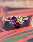 MULTI COLOR GEMS | Rose Gold