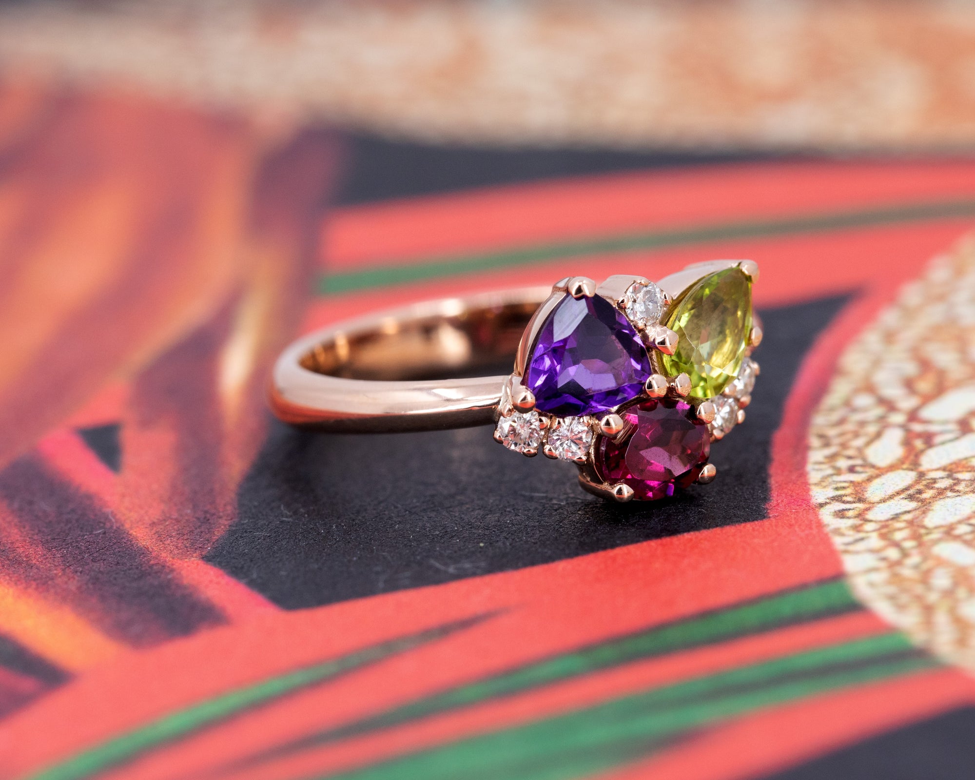 MULTI COLOR GEMS | Rose Gold