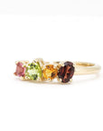 Multi Color Birthstone Yellow Gold Ring