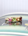 Multi Color Birthstone Yellow Gold Ring