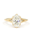 SPLIT BANF OVAL DIAMOND | Yellow Gold