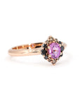 VELVET AURA PINK SAPPHIRE RING | Rose Gold Ring