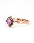 VELVET AURA PINK SAPPHIRE RING | Rose Gold Ring