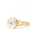 Oval Shape Diamond Organic Engagement Ring