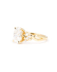Oval Shape Diamond Organic Engagement Ring