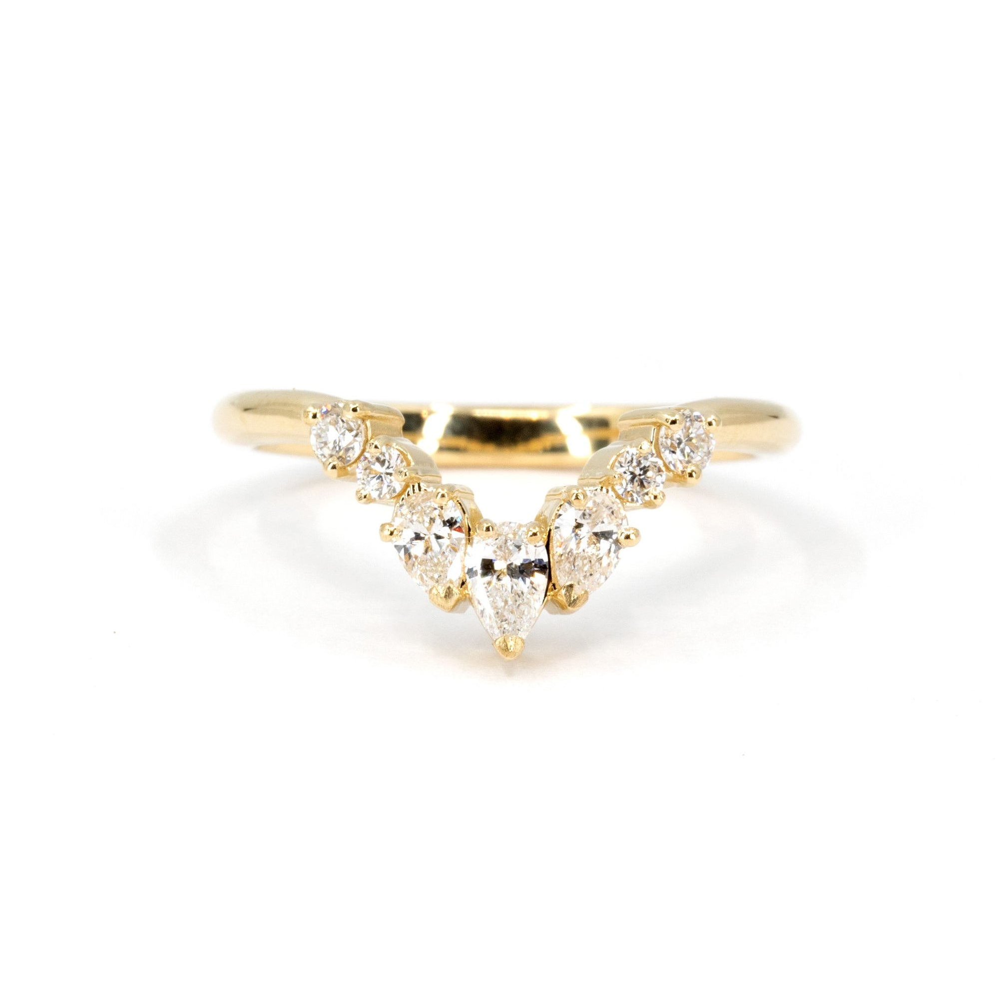 PEAR SNAKE DIAMOND | Yellow Gold Ring