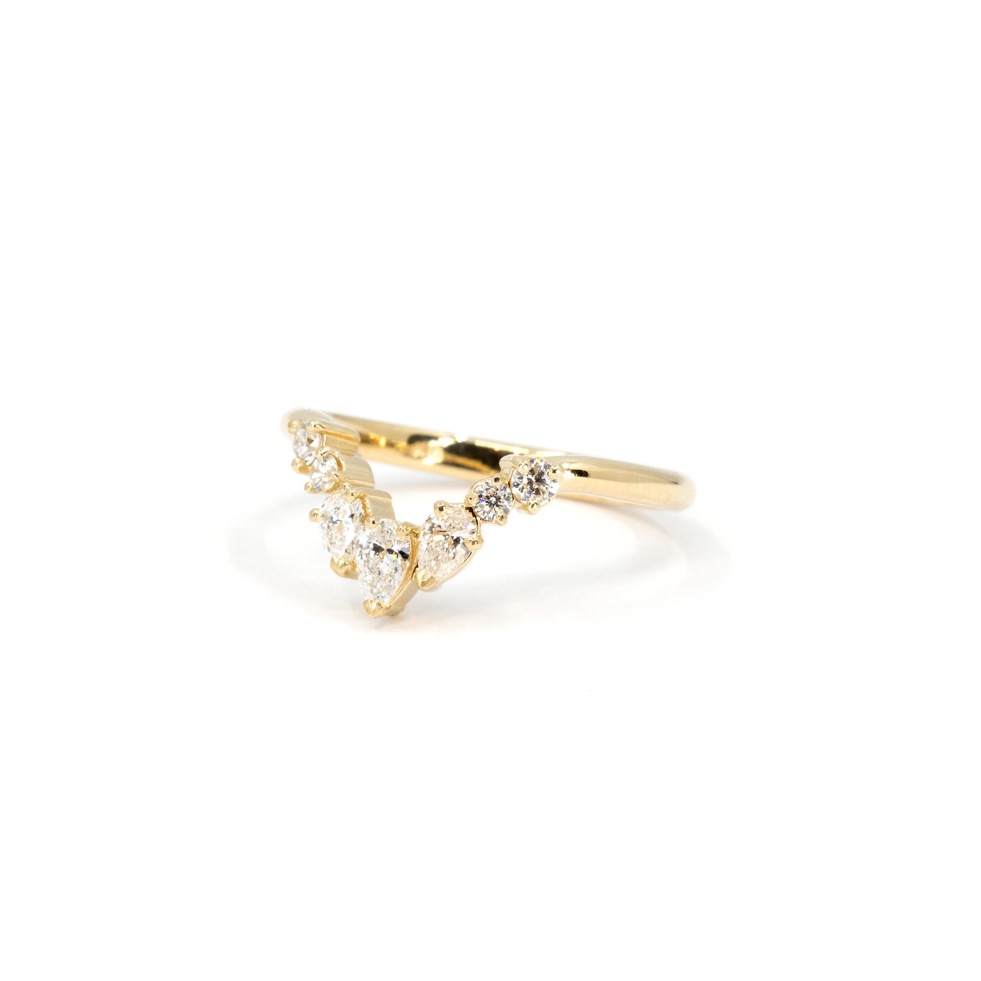 PEAR SNAKE DIAMOND | Yellow Gold Ring
