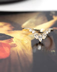 PEAR SNAKE DIAMOND | Yellow Gold Ring