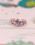 AVALANCHE PURPLE SAPPHIRE | Rose Gold Ring