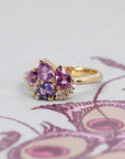 AVALANCHE PURPLE PINK SAPPHIRE | Yellow Gold Ring