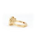 RADIANT TEXTURED BAND ENGAGEMENT RING | Yellow Gold