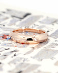 DOMED MEN WEDDING BAND | Gold Ring
