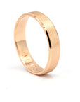 5.50 MM | MATTE LINE FLAT WEDDING BAND | Gold Ring